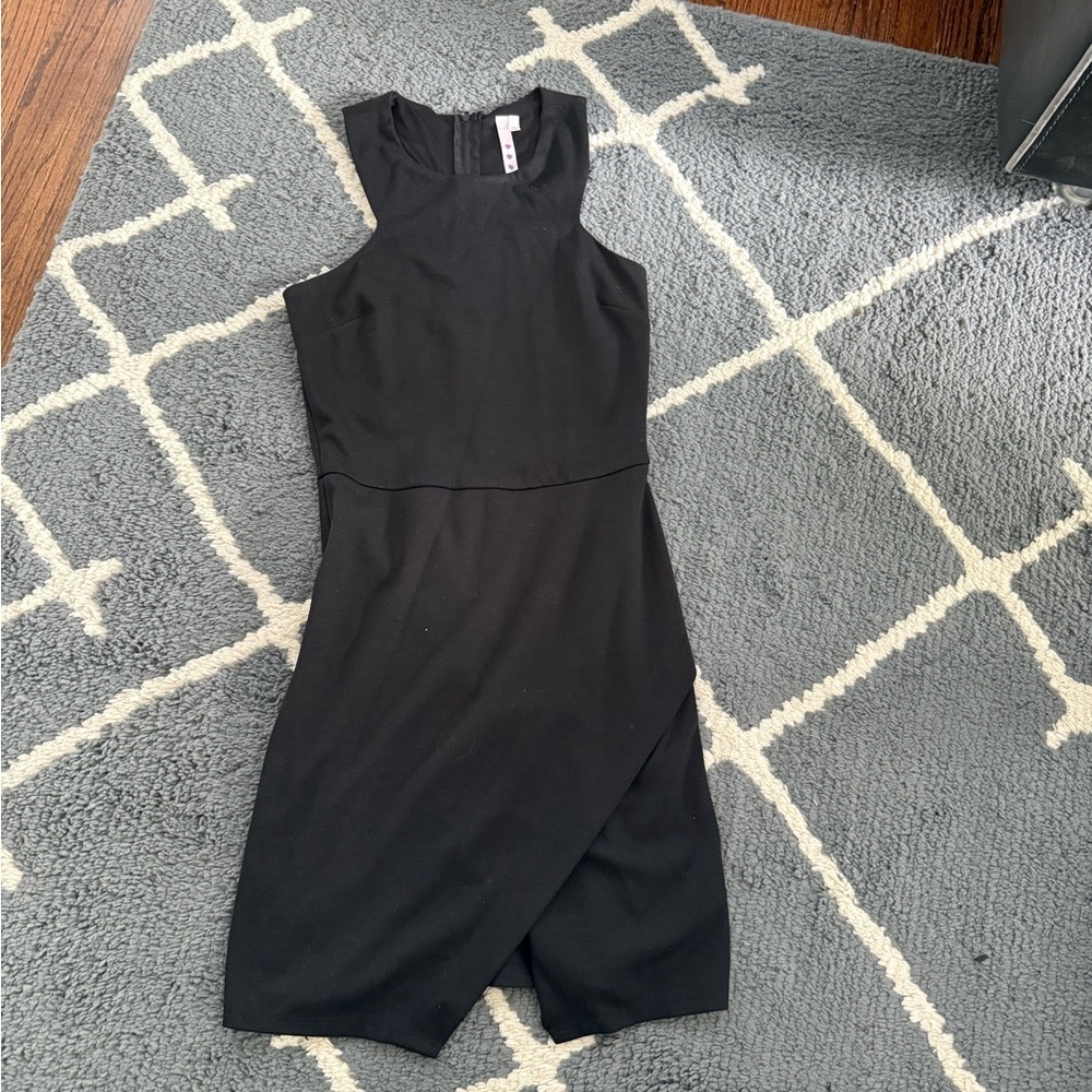 SHEIN Black Bodycon Dress Envelope Slit Bottom